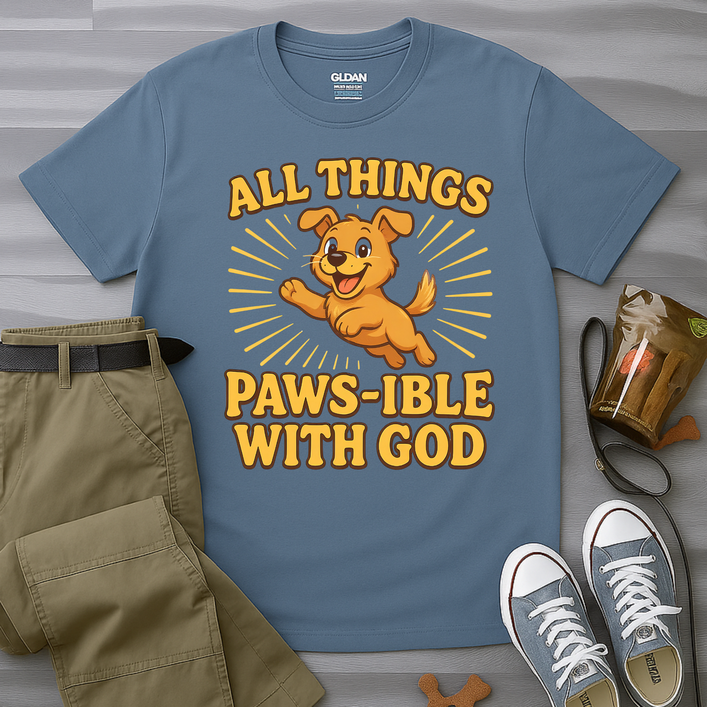 All Things Paws-ible With God T-Shirt