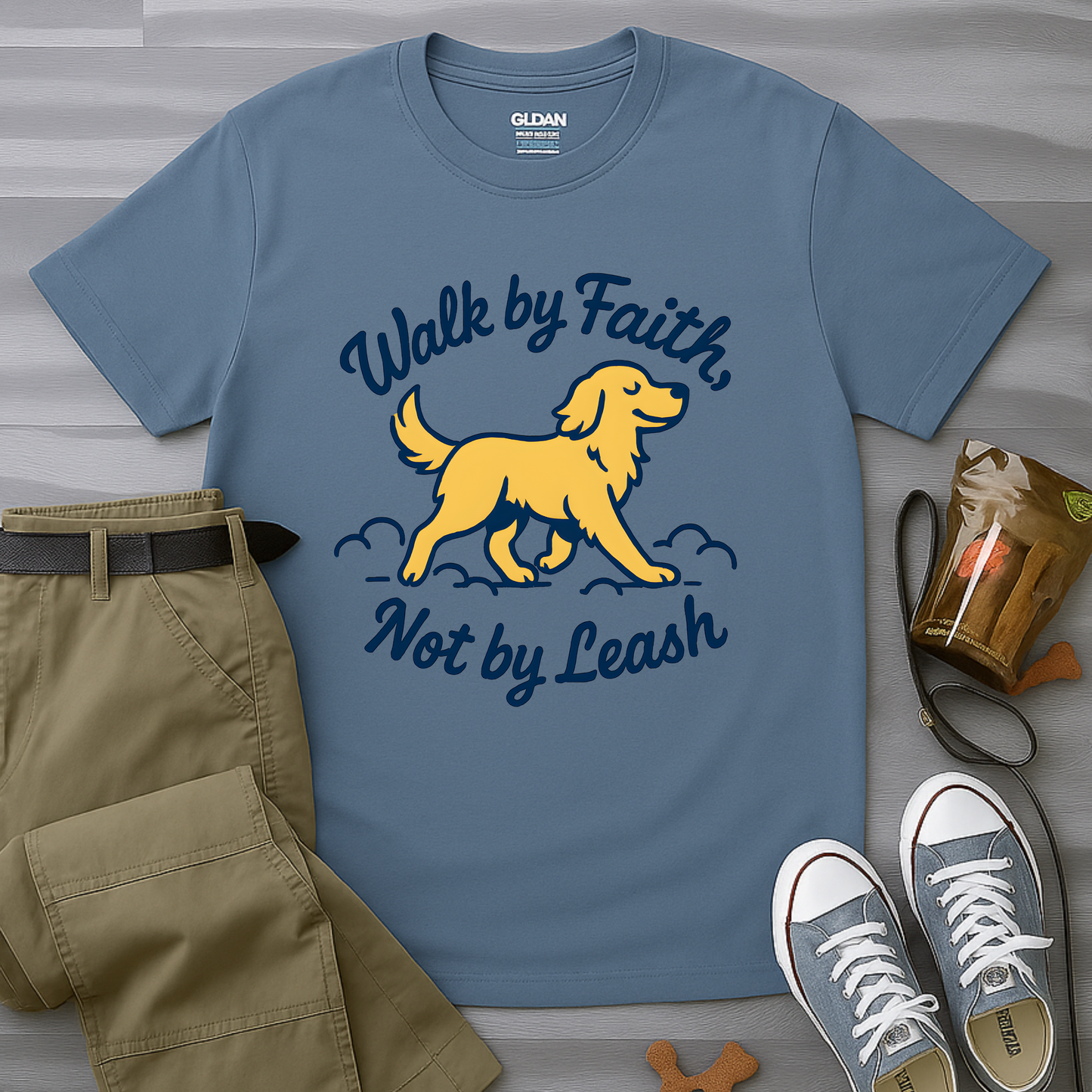 Walk By Faith Not By Leash T-Shirt