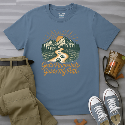 God's Pawprints Guide My Path T-Shirt