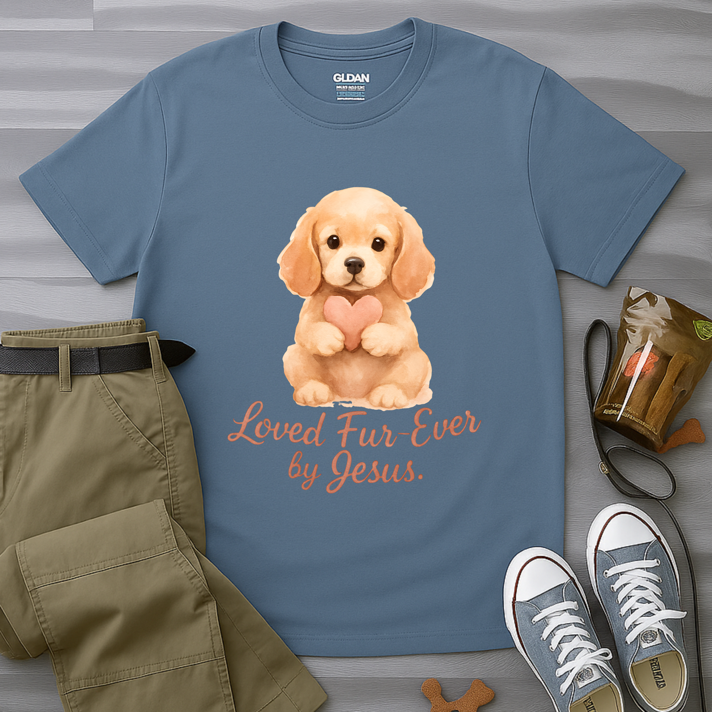 Loved Fur-Ever By Jesus T-Shirt