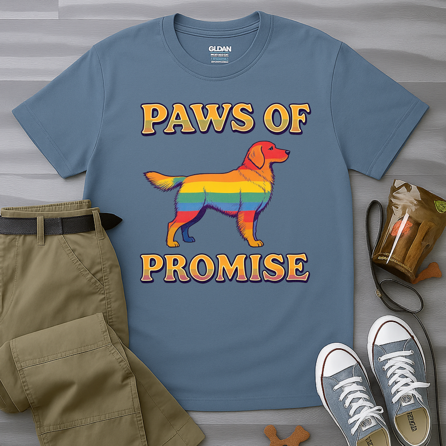 Paws of Promise Rainbow Pup T-Shirt