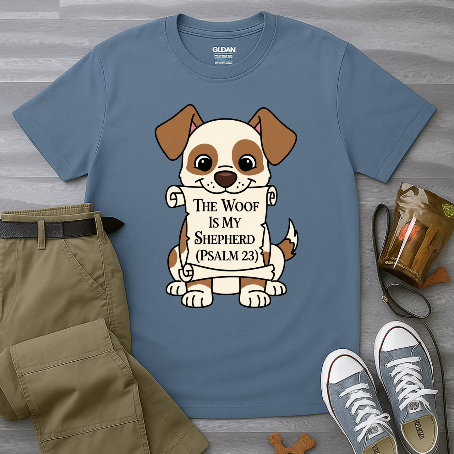 The Woof Is My Shepherd (Psalm 23) T-Shirt