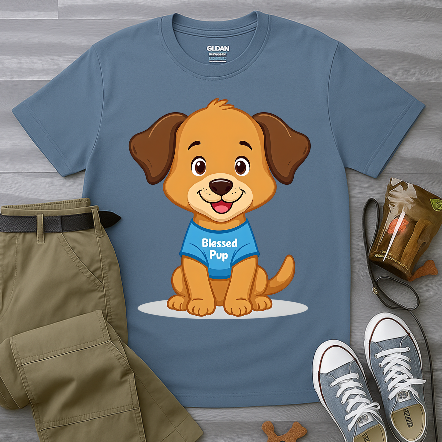 Blessed Pup Cartoon T-Shirt