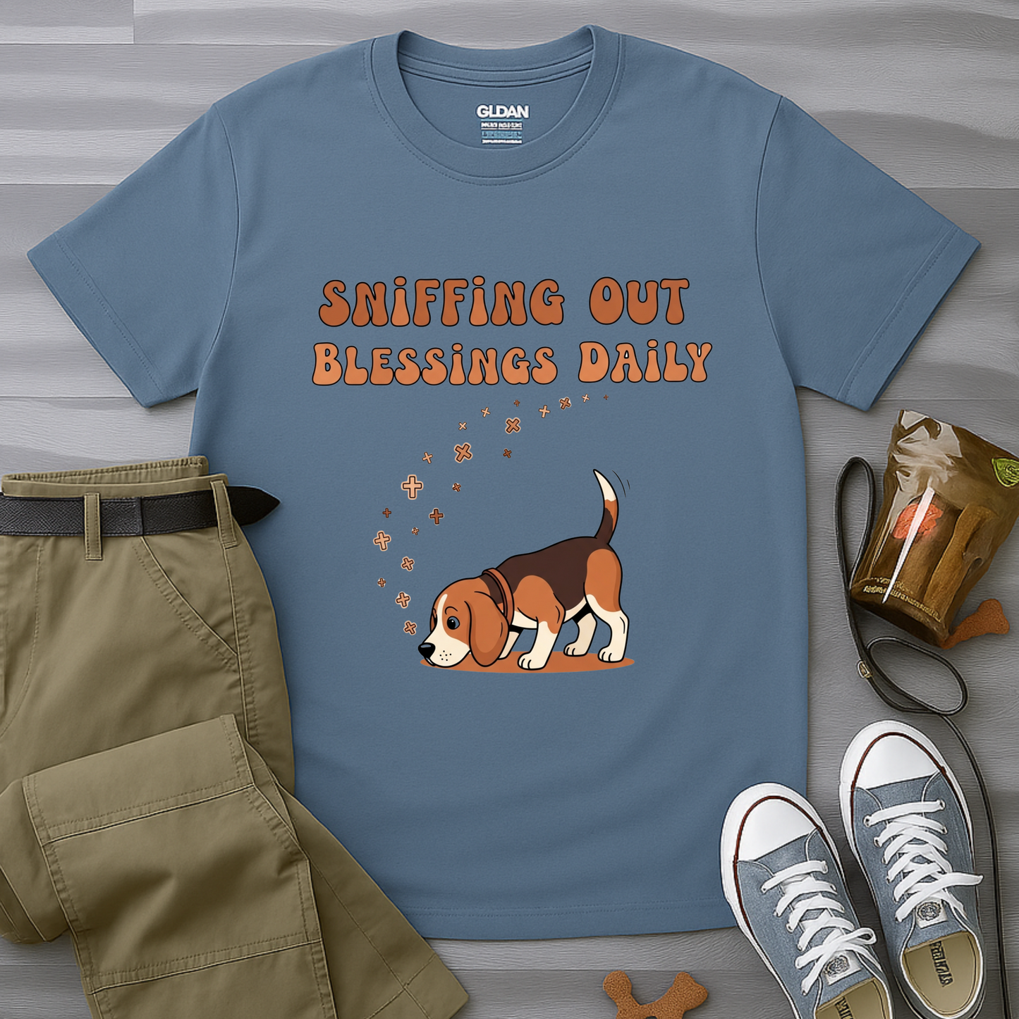 Sniffing Out Blessings Daily Beagle T-Shirt