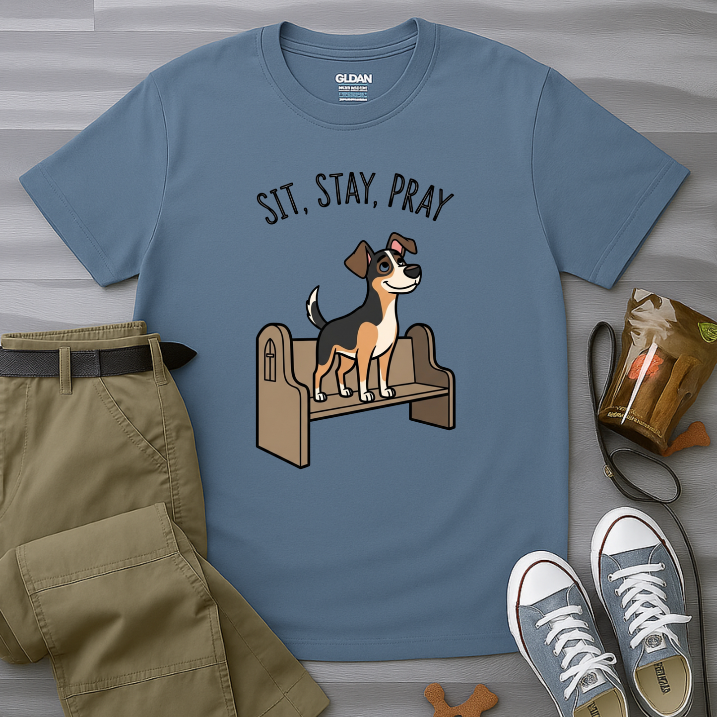Sit, Stay, Pray T-Shirt