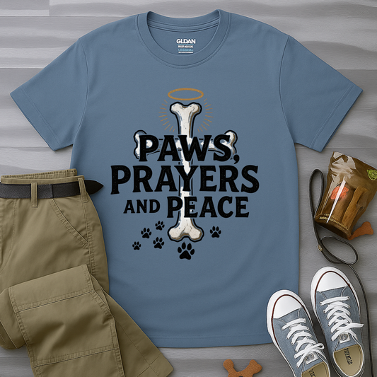 Paws Prayers And Peace T-Shirt