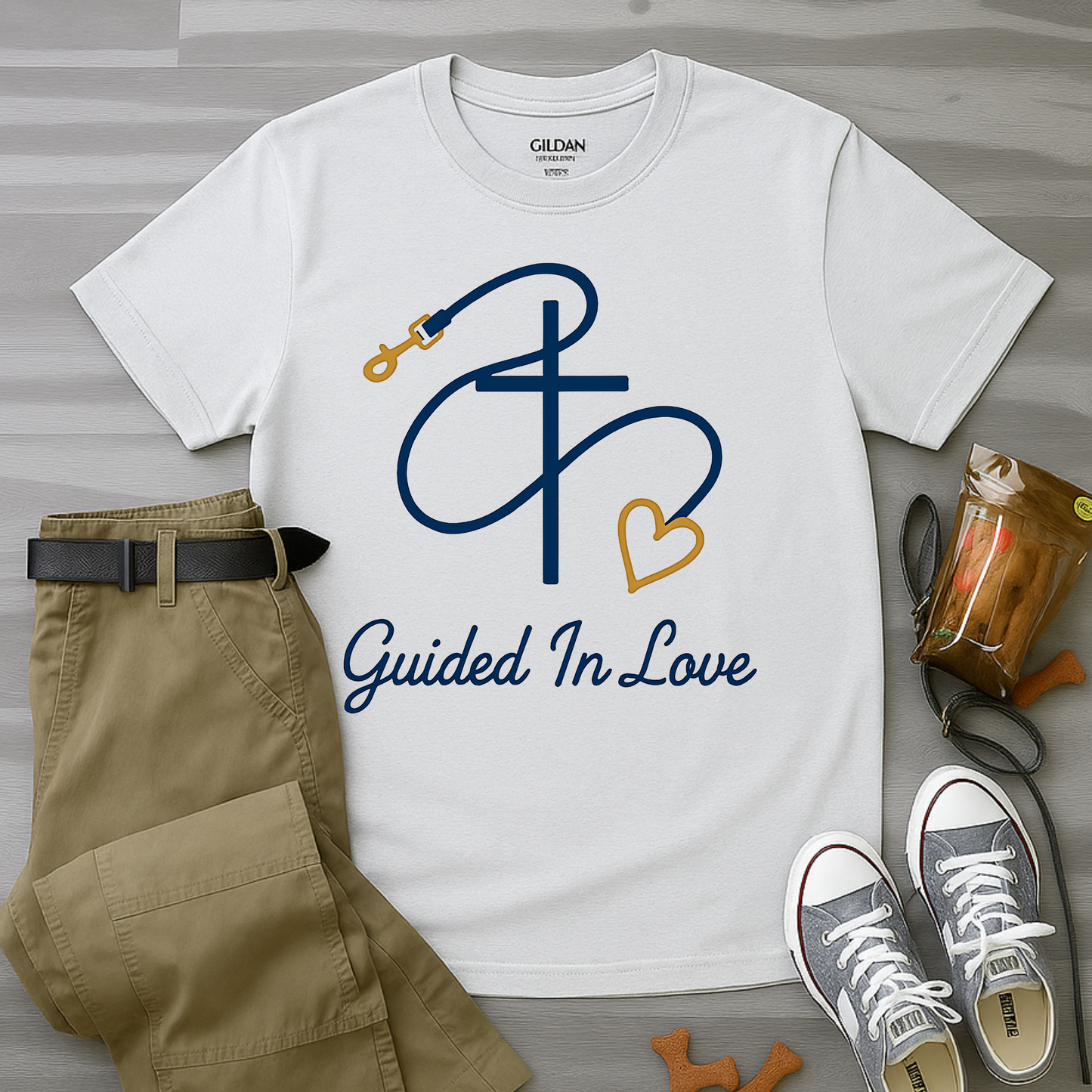 Faith & Love Leash Silhouette T-Shirt