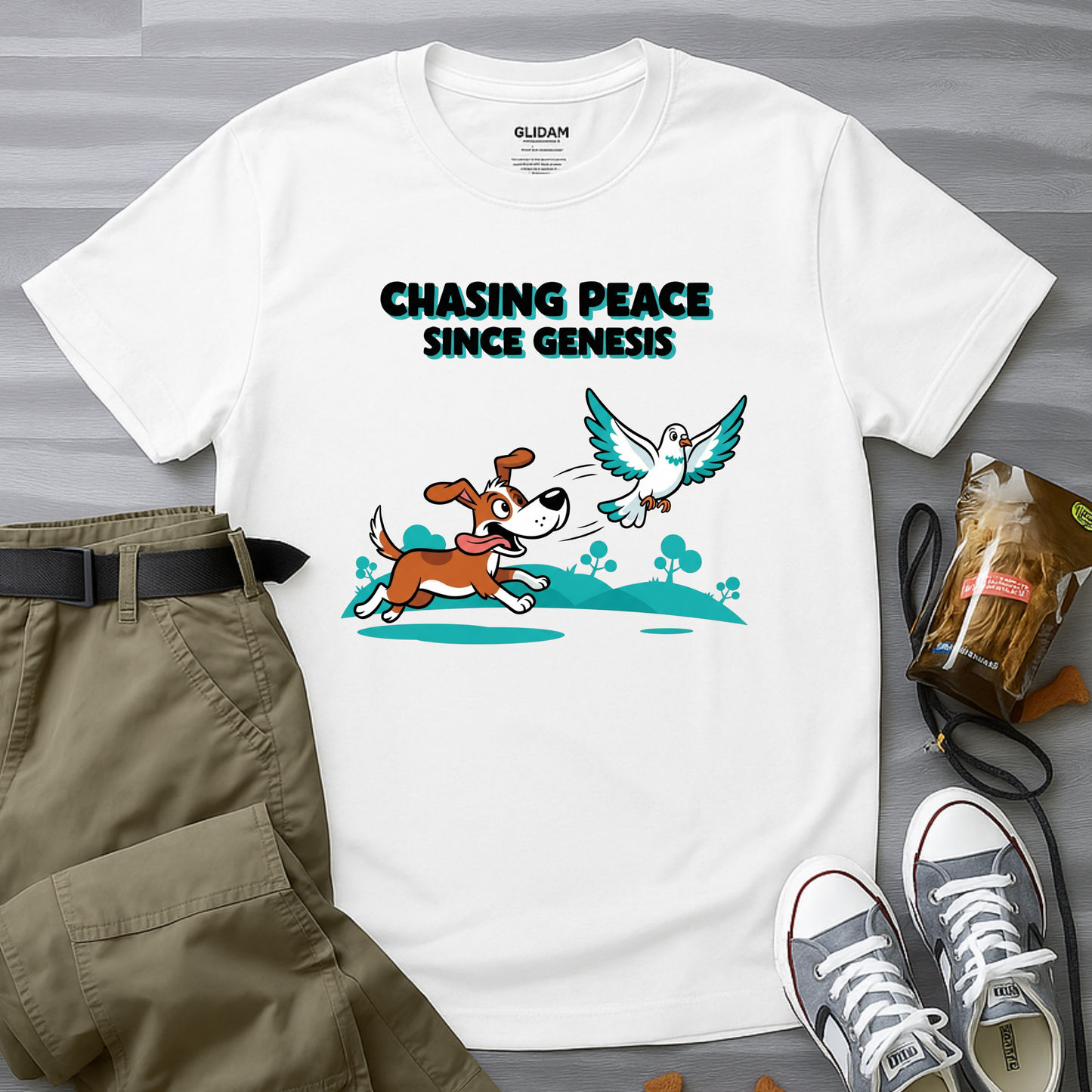 Chasing Peace Since Genesis T-Shirt