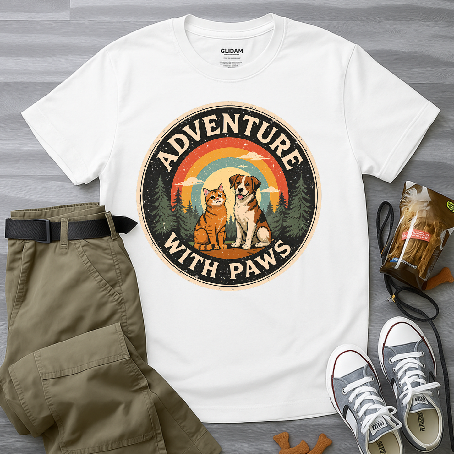 Adventure With Paws T-Shirt