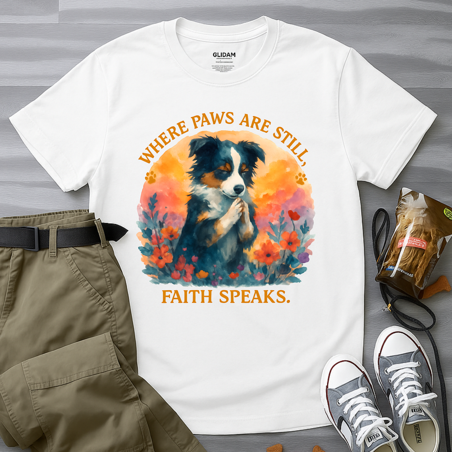 Where Paws Are Still, Faith Speaks T-Shirt