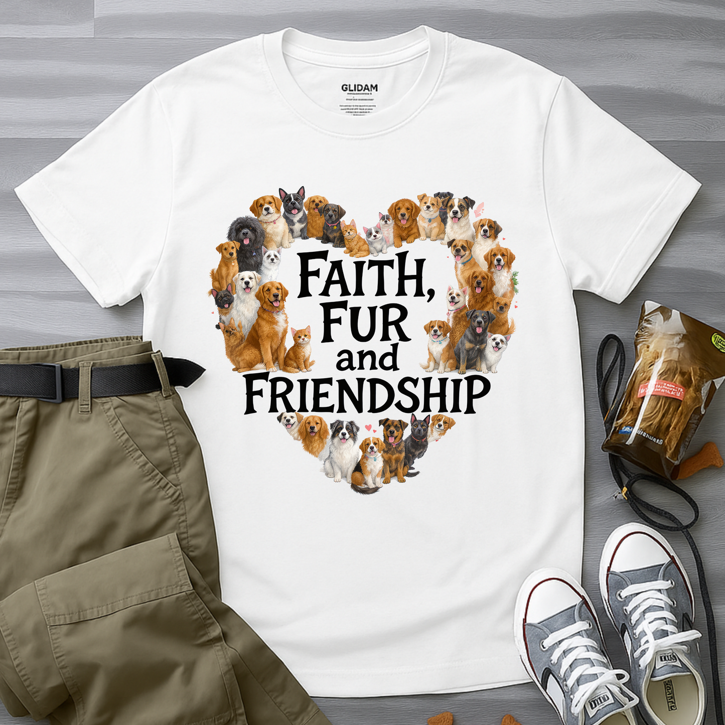 Faith,  Fur and Friendship T-Shirt