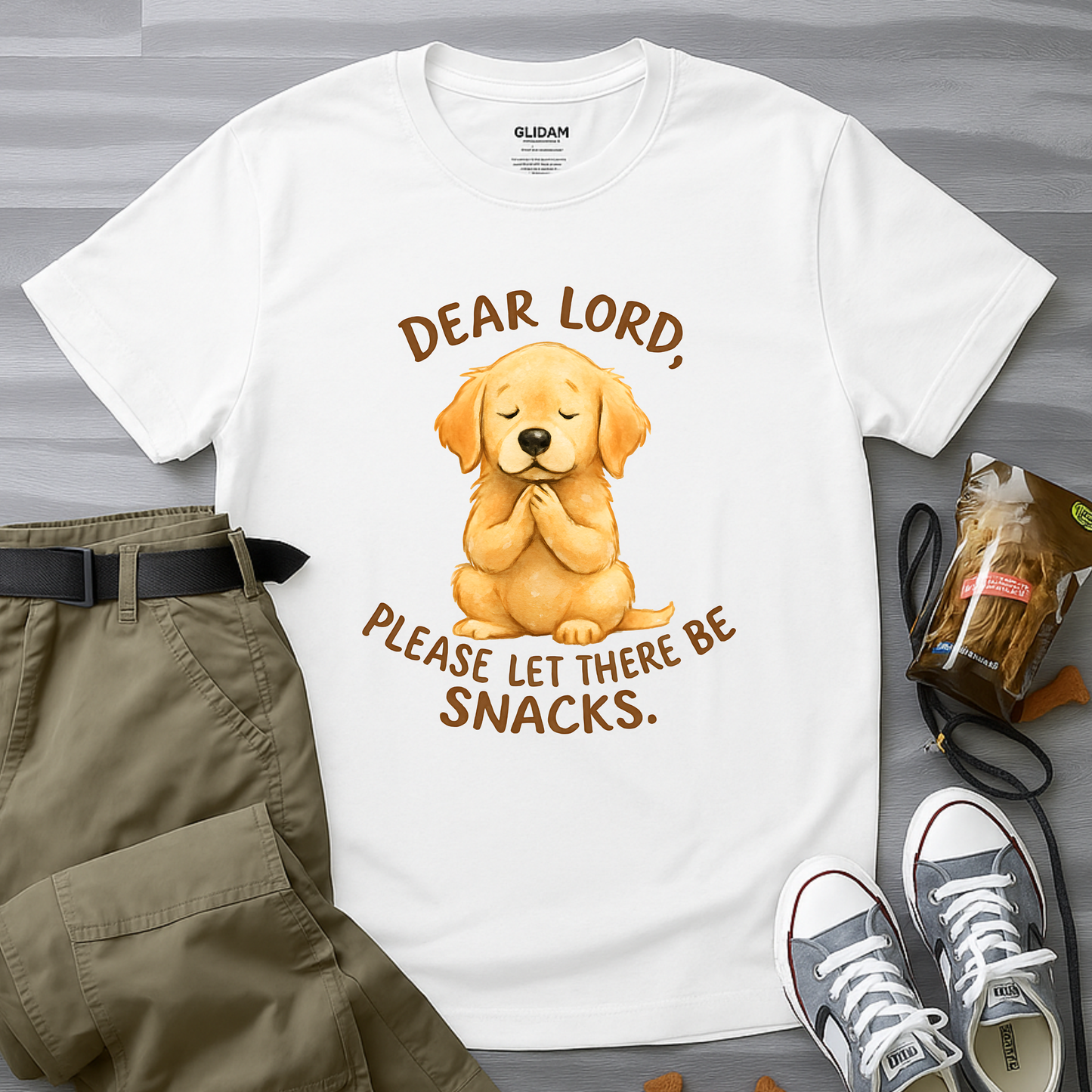 Dear Lord. Please Let There Be Snacks T-Shirt