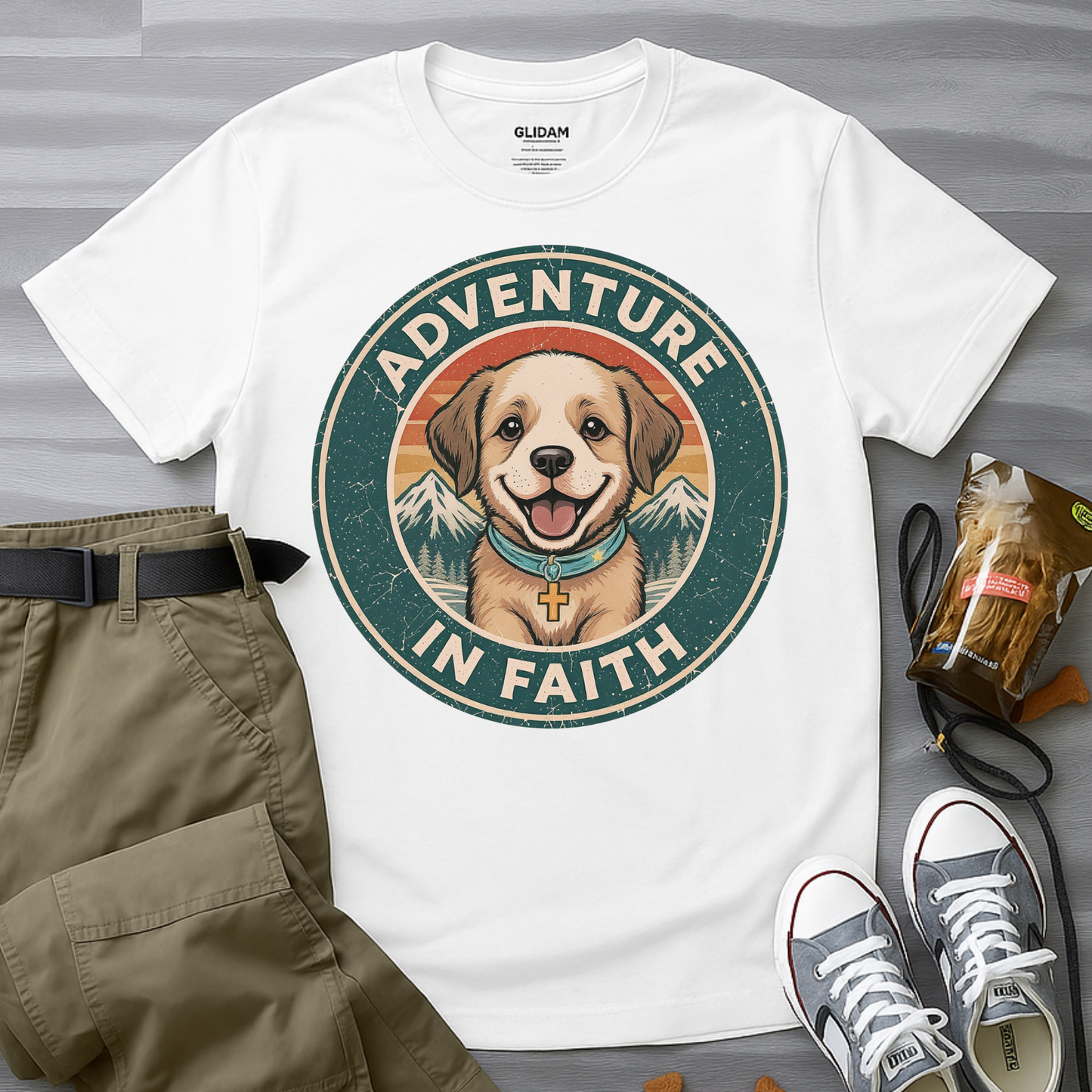 Adventure in Faith Badge T-Shirt