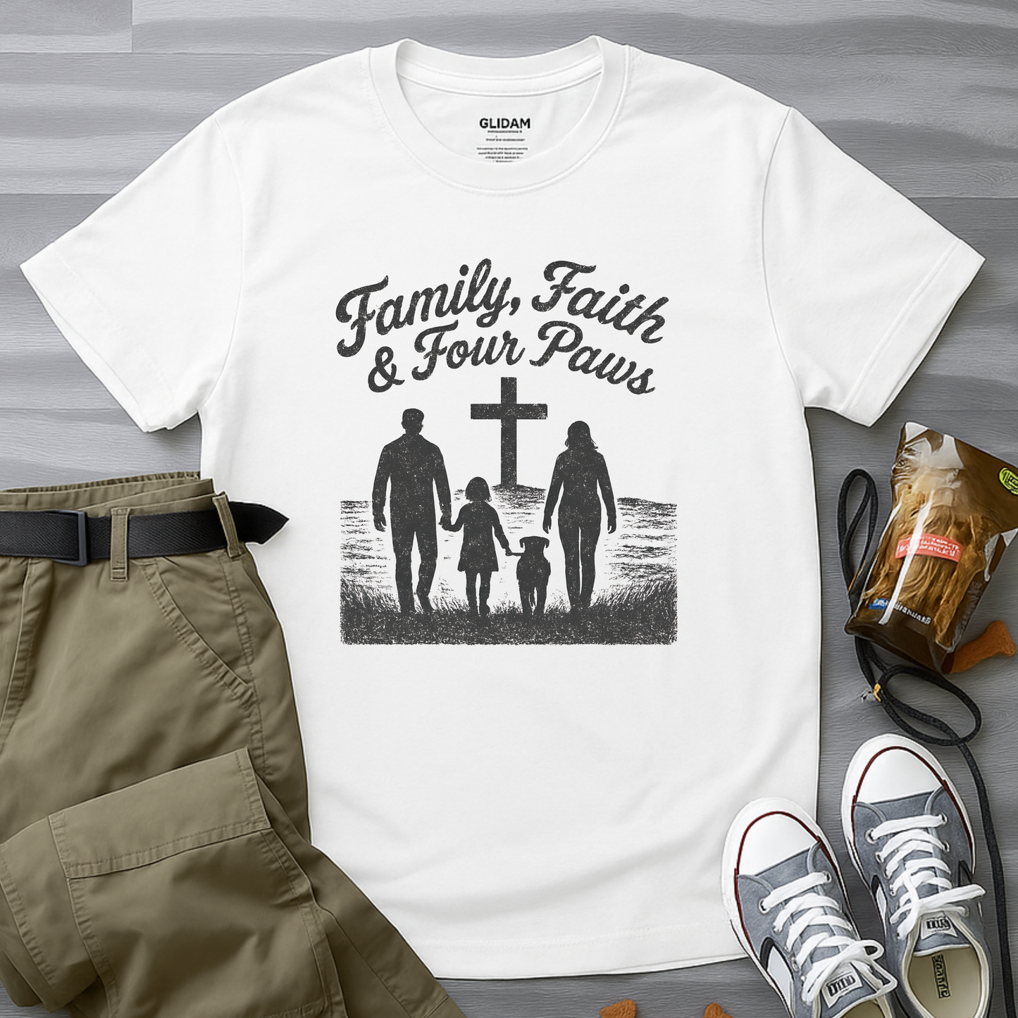Family, Faith And Four Paws T-Shirt