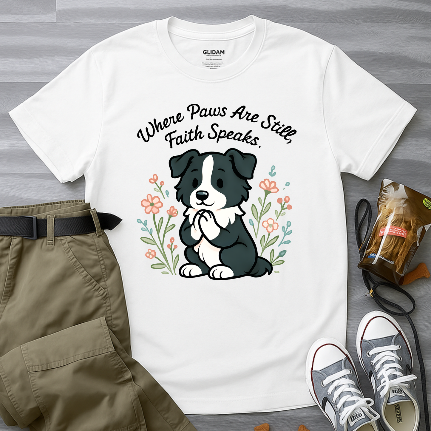 Where Paws Are Still, Faith Speaks T-Shirt