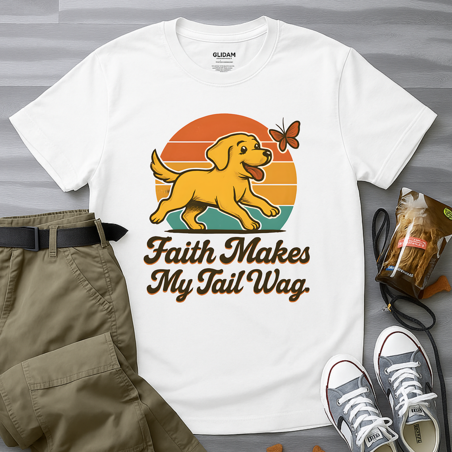 Faith Makes My Tail WagT-Shirt