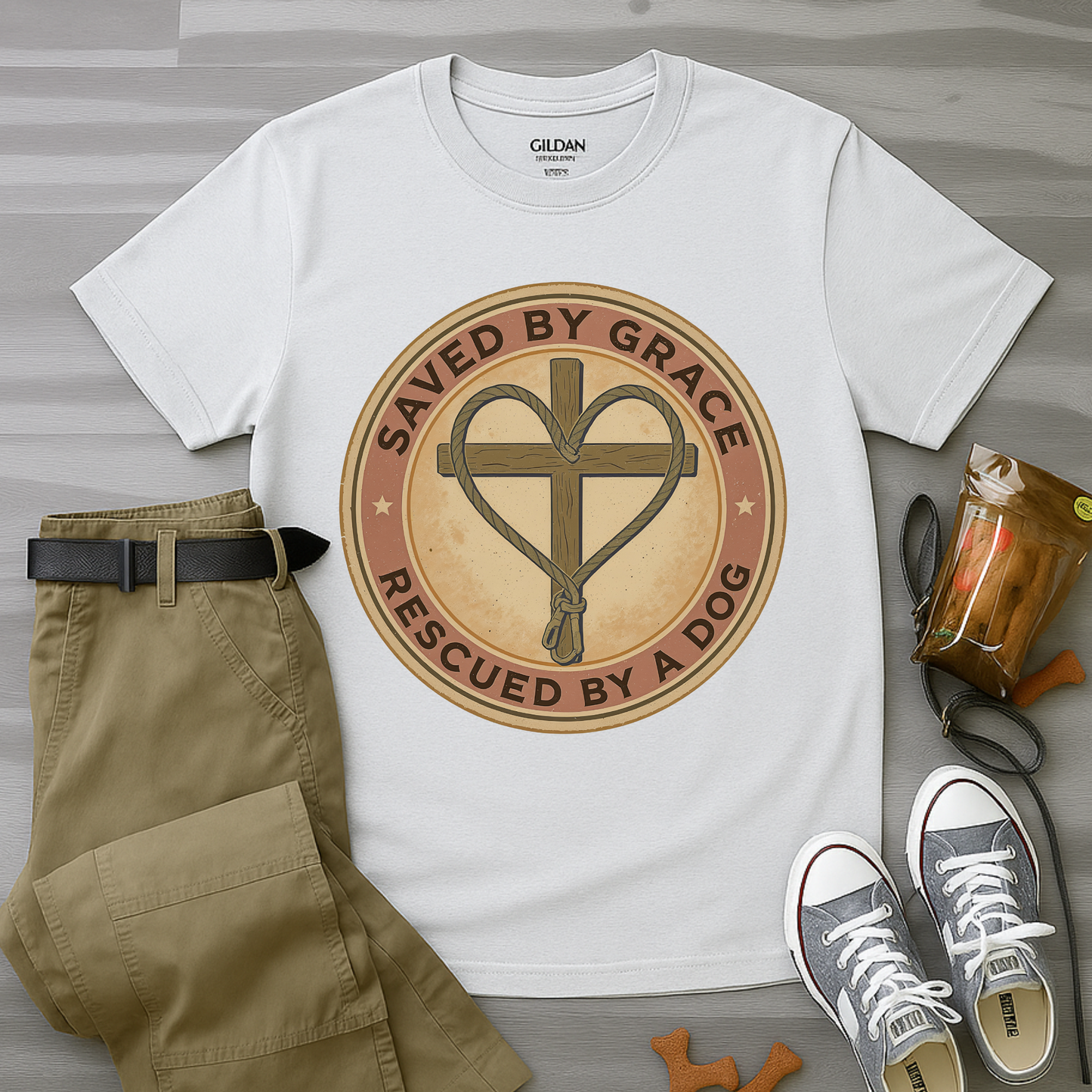 Saved By Grace Rescued by a Dog T-Shirt