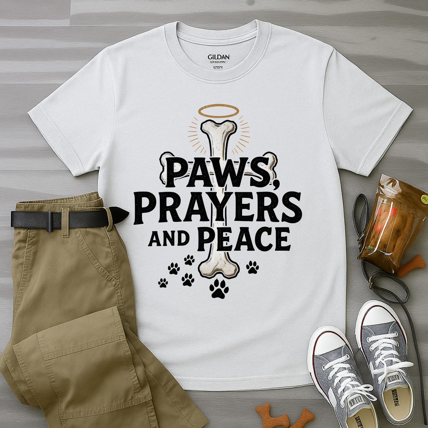 Paws Prayers And Peace T-Shirt